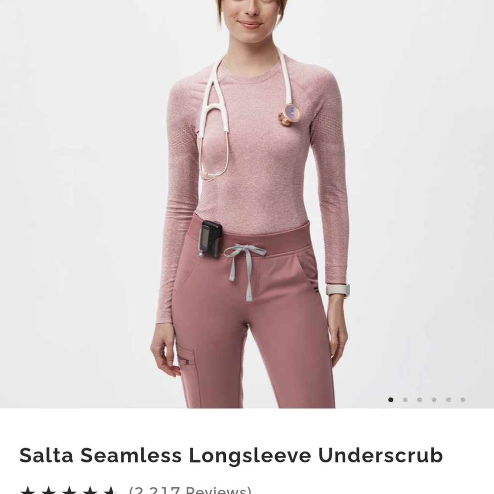 Salta Seamless Longsleeve Underscrub - Pink
